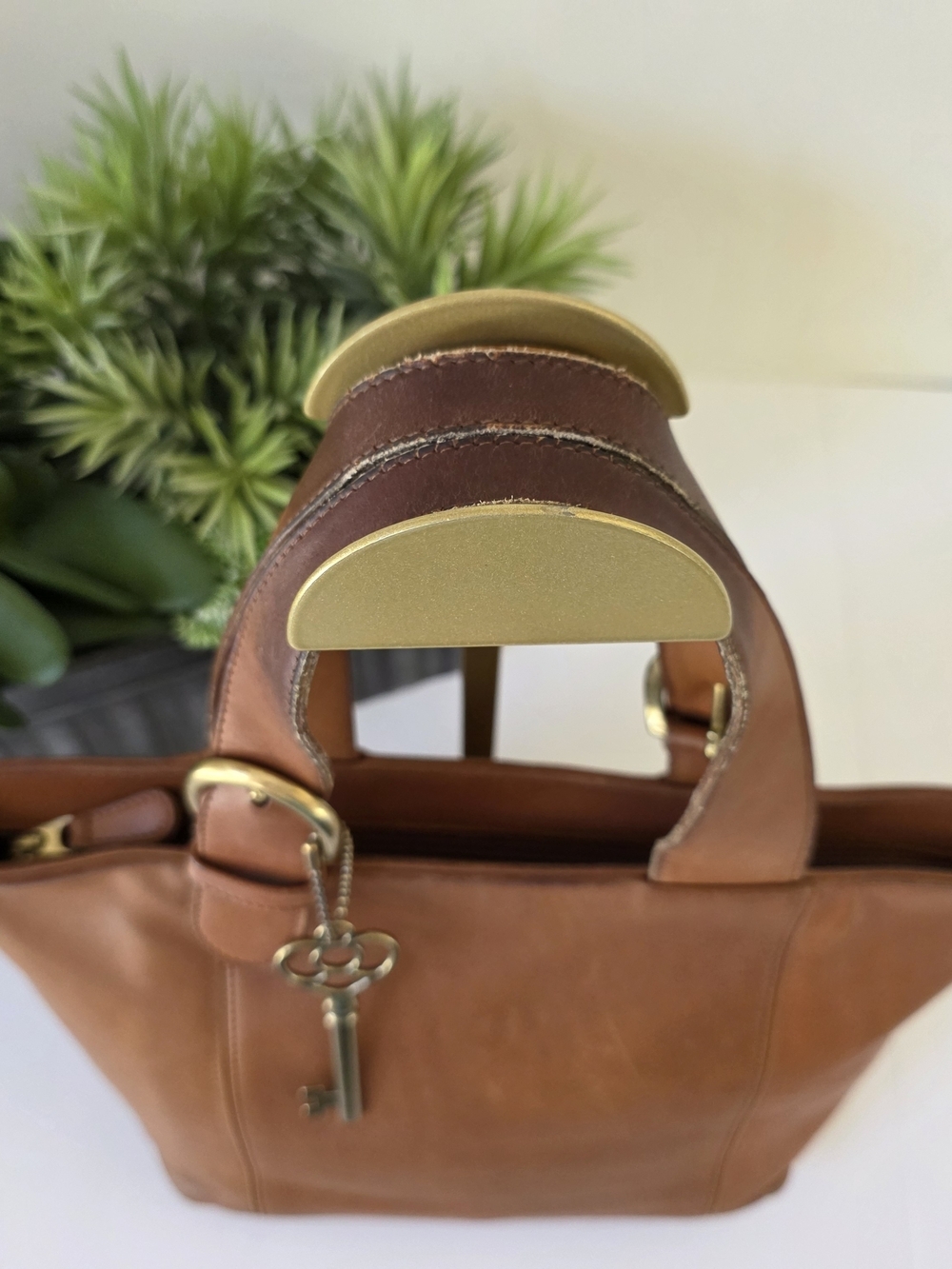 Vintage Coach Small Waverly Tote British Tan Glovetanned Leather Made In Hungary - Picture 6 of 15